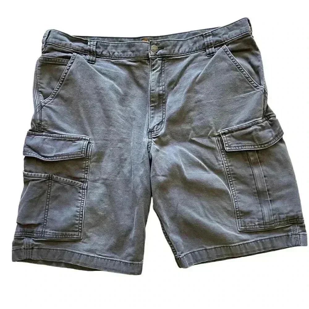 Carhartt Mens Shorts Gray Cargo Relaxed Fit Pocket Outdoor Casual SZ 40 # 1548